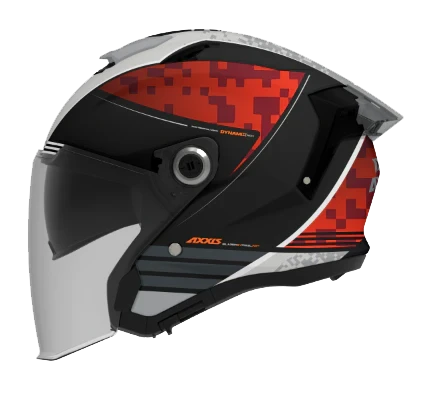 KACIGA JET AXXIS BLAZER SV PIXELART B15 CRVENA GLOSS