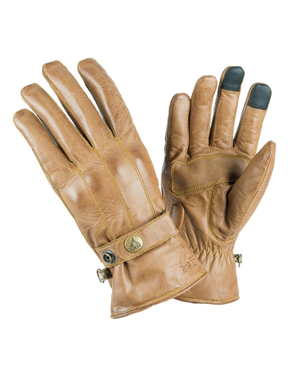 RUKAVICE MOTO BY CITY ELEGANT MAN MUSTARD
